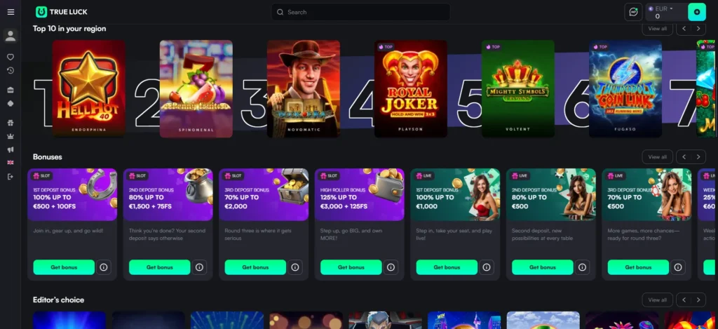 True Luck Bonusse
