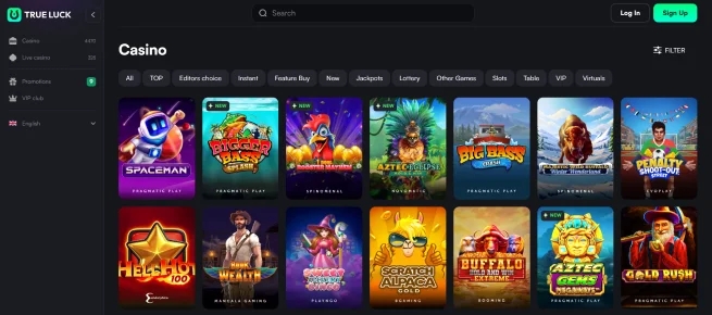TrueLuck Spiele